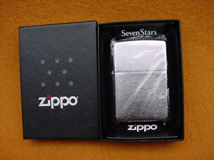 未使用 Zippo SevenStars ロゴ☆シルバーカラー　紙箱付き