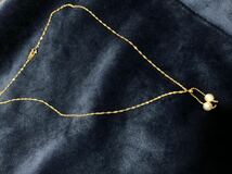 K18 パールネックレス　真珠　品質保証書18金 ネックレス パール　レトロ_画像3