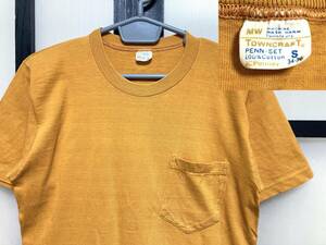 70s タウンクラフト コットン100% ポケット付き Tシャツ / 70年代 TOWNCRAFT JC Penney ジェーシーペニー 綿 ポケ付き Vintage ビンテージ