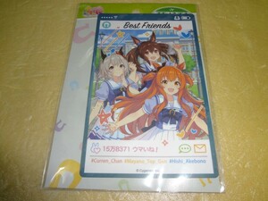 トラベルステッカー　ウマ娘 Best Friends　カレンチャン＆マヤノトップガン＆ヒシアケボノ