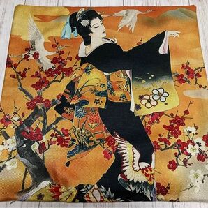 和のクッションカバーC