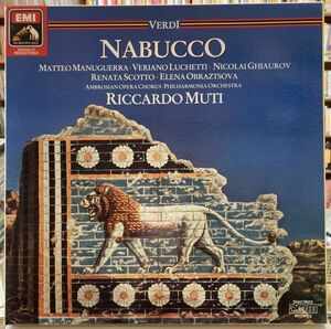 VERDI NABUCCO ヴェルディ ナブッコ ムーティ 【中古LPレコード】 独盤 2枚組 DMM RICCARDO MUTI 29 0783 3