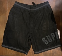 新品 24SS Mサイズ Supreme Ultrasuede Mesh Short Black シュプリーム ウルトラ スウェード スエード メッシュ ショーツ ハーフパンツ_画像4