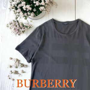 美品 BURBERRY LONDON グラデーション チェック Tシャツ 三陽商会 正規品 半袖Tシャツ バーバリー メンズ トップス 日本製 カットソー