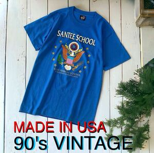 美品 90's USA製 VINTAGE FRUIT OF THE LOOM ビンテージ Tシャツ 90年代 輸入 古着 ブルーリボン カリフォルニア州 Tシャツ 半袖Tシャツ