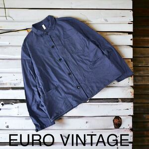 EURO VINTAGE ワークジャケット カバーオール 輸入 古着 ビンテージ ヨーロッパ古着 ドイツ購入 薄手 ユーロ ジャケット