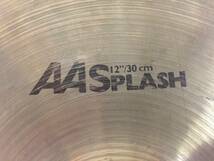 SABIAN(セイビアン) 12インチ/30cm AA SPLASH (スプラッシュシンバル) 中古品です 割れは有りませんが小さな凹み、汚れ錆有ります_画像8