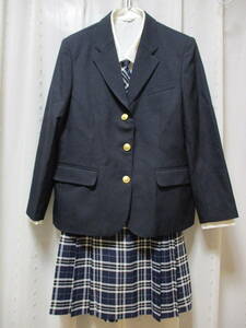 セレモニースーツ 165 フォーマル 卒業式 入学式 プリーツ チェックスカート ブレザー 制服 コスプレ ネクタイ