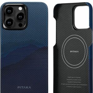 「PITAKA」 iPhone 15 Pro Max 用 ケース アラミド繊維製 MagSafe対応 極薄・超軽量 ワイヤレス充電