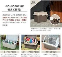 JEJアステージ ホームボックス 620 日本製 収納庫 家庭用 ブラウン [幅62×奥行44×高さ44.5cm_画像4