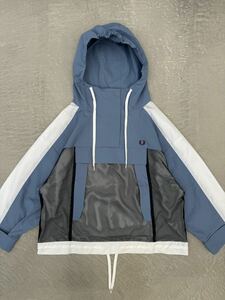 新品 フレッドペリー アノラックパーカー ブルー 10 FRED PERRY マウンテンパーカー ナイロン ナイロンジャケット 