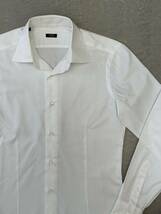 バルバ コットン ドレス シャツ ホワイト 38 BARBA 白 長袖シャツ ドレスシャツ 綿_画像2