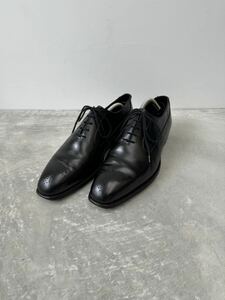 クロケットアンドジョーンズ セミブローグ シューズ ブラック 7 E Crockett&Jones ビジネスシューズ レザーシューズ ドレスシューズ 革靴 