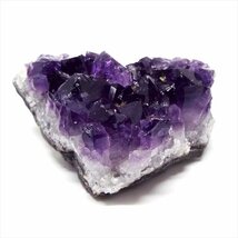 濃紫 天然石 ウルグアイ産 アメジスト クラスター 原石 置物 インテリア パワーストーン 天然石 UC606_画像1