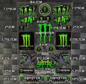 反射防水 モンスターエナジー バイクステッカー ヘルメットデカール MONSTER ENERGYシール