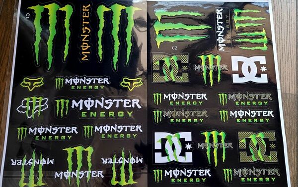 防水モンスターエナジーバイクステッカーヘルメットMONSTER ENERGY バイクステッカー カスタム