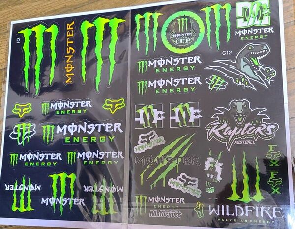 防水モンスターエナジーバイクステッカーヘルメットMONSTER ENERGY MONSTER ENERGY デカール