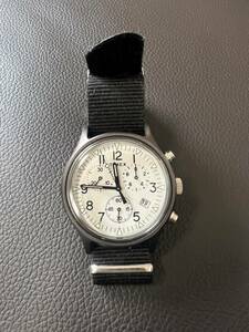 TIMEX MK1 アルミニウム クロノ TW2T10900 腕時計 タイメックス TIMEX 黒ベルト 動作良好