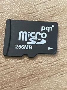 256MB マイクロSDカード　Pqi