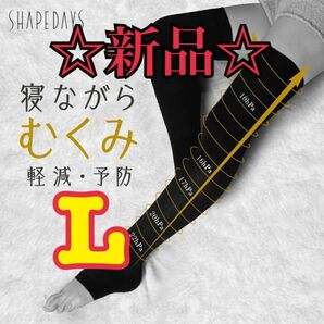 【新品/未使用】SHAPEDAYSむくまナイトソックス Lサイズ