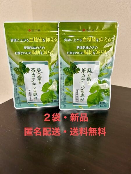 【匿名配送・送料無料】和漢の森 桑の葉 & 茶カテキンの恵み 120粒入 ×2点