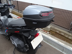  selling out! used beautiful goods for motorcycle rear box Lee Ben top case 40L black color / scooter rear box storage box touring camp 