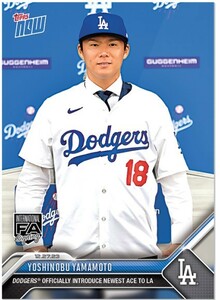 即発送■山本由伸 Topps NOW 入団会見 Yamamoto - 2023 MLB TOPPS NOWTopps JP Card OS-25 ロサンゼルス・ドジャース