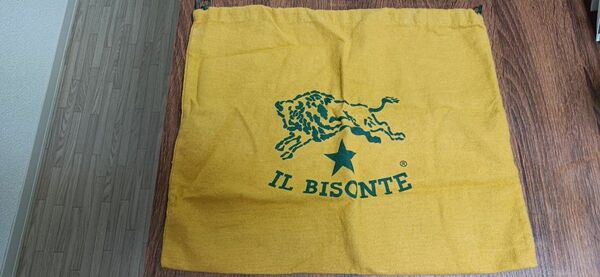 IL BISONTE◆ビンテージ風巾着袋◆