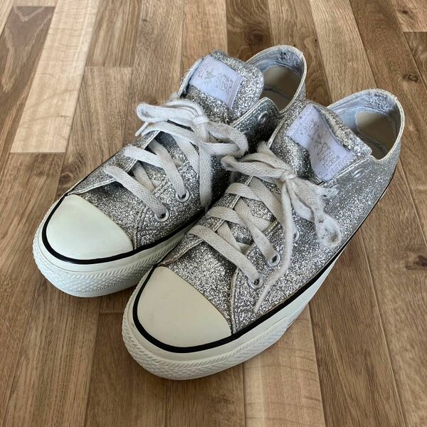 CONVERSE ALL STAR シルバーラメ　24.5センチ