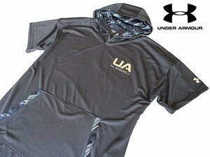 新品▼アンダーアーマー　ベースボール　高機能　ショートスリーブ　プルオーバーパーカー　胸・袖ロゴマーク　 (M) UNDER ARMOUR GOLF