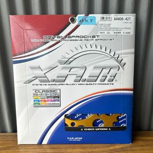 ゼファー400 χ ニンジャ250 YZFR25/R3 ZZR250 XAM製　クラッシック アルミリアスプロケット　新品520-42T(△５３１．５)