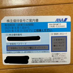 【番号通知のみ送料無料】ANA株主優待券 1枚 有効期限2024年5月31日