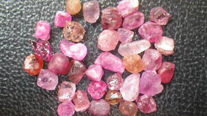 mogok production. spinel. ( flower. color. for ). photograph all amount. set pink group gem group 