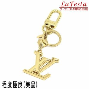 ◆ 本物 美品 ◆ LV ルイヴィトン ヴィトン キーホルダーＬＶファセット ゴールド キーリング バッグチャーム 保存袋 箱 人気 M65216