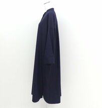 未使用 theory luxe ロングシャツワンピース NEW SAXONY POLINA 38 ネイビー ウールBLEND_画像3