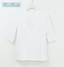 未使用 SHE TOKYO シートウキョウ ドレスTシャツ Sabrina 1 ホワイト コットン_画像1