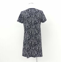 HERMES Tシャツドレス ワンピース 38 ブラック コットン Do Re Bouclesプリント 国内購入 '23年商品 3H4514DR_画像5