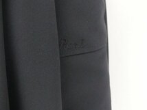 Rene 二重織りワンピース 36 ネイビー ポケット ロゴ刺繍 ナイロンBLEND '22年商品 5216010_画像3
