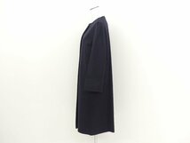 ANAYI カシミヤクルーネックコート 34 ネイビー カシミヤ100%_画像5