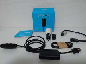 [ used * postage included ]Amazon Echo Auto( no. 2 generation ) + L character USB cable attaching 