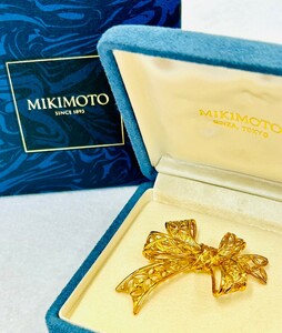 MIKIMOTO ブローチ 18金