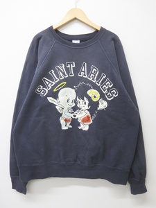 SAINT MICHAEL×Aries セントマイケル/アリーズ SM-A23-0000-C01 23AW CREW NECK SWEAT トレーナー　美品