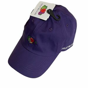 【新品】タグ付き　FRUIT OF THE LOOM フルーツオブザルーム　 キャップ　帽子　ロゴキャップ cap ワークキャップ