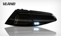 【在庫処分】スモーク VLAND フォルクスワーゲン ゴルフ7 LEDテールランプ 流れるウィンカー 現行仕様 7.5も装着可能_画像2