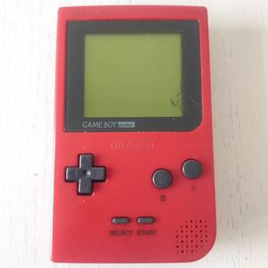 Nintendo 任天堂 ゲームボーイポケット GAMEBOY レッド　赤色 ニンテンドー ポケモンカード　ポケモン　ゲーム　本体