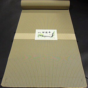  excellent article untailoring silk rice . woven men's rice . high class hakama cloth special selection * date flat . pattern 