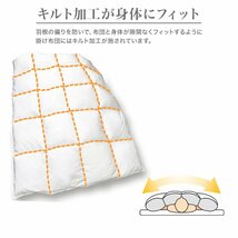 【7点セット/シングル】羽根布団セット ベージュ 敷き布団 掛け布団 枕 カバー 寝具 収納袋 1人暮らし 新生活_画像4