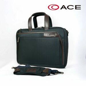 美品 ACE GENE エースジーン 2WAYブリーフケース ビジネスバッグ