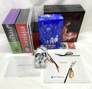 [E628] unopened ~ used till rare goods Eva Evangelion theater version BOX( complete the first times limitation version )/ Chronicle binder - set sale 