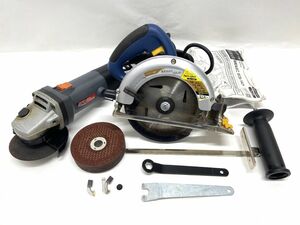 [E553] electric circular saw ECS-147/ disk disk grinder DG-100MT power tool 2 point set operation verification ending DIY